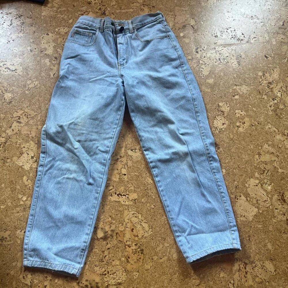 Esprit Light Wash High Rise Mom Jeans Women's Size 8 100% Cotton Vintage